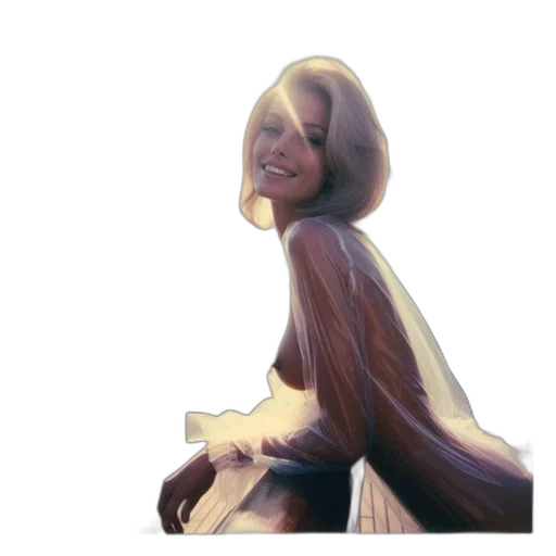 dress, hair, face, staff transparent PNG cut-out