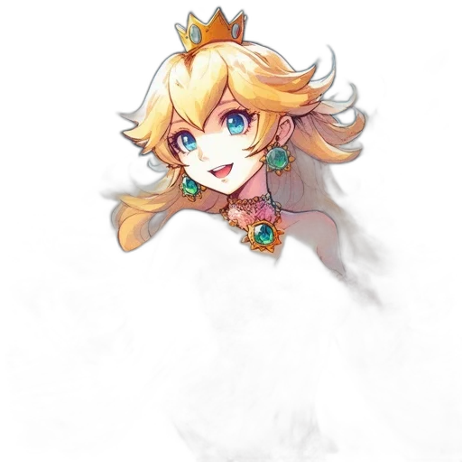 crown, staff, dress, weapon transparent PNG cut-out