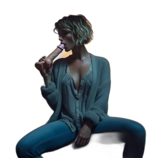 jacket, umbrella, jewelry, staff transparent PNG cut-out