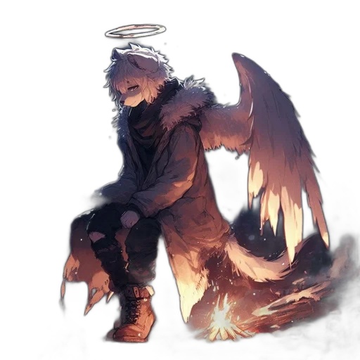 dragon, creature, sword, staff transparent PNG cut-out