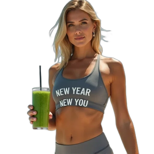 neon, green, woman, toned transparent PNG cut-out