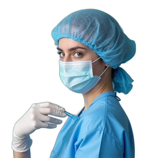 staff, mask, face, cdc transparent PNG cut-out