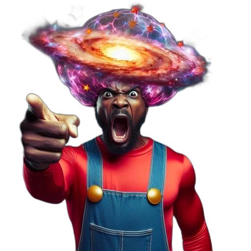 hat, hair, staff, face transparent PNG cut-out