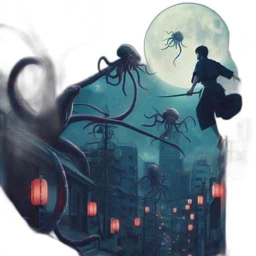 creature, concept art, fantasy art, comic book art transparent PNG cut-out