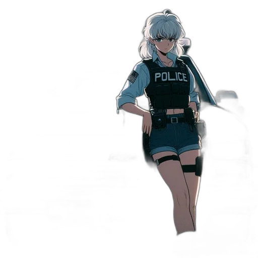 weapon, jacket, staff, dress transparent PNG cut-out