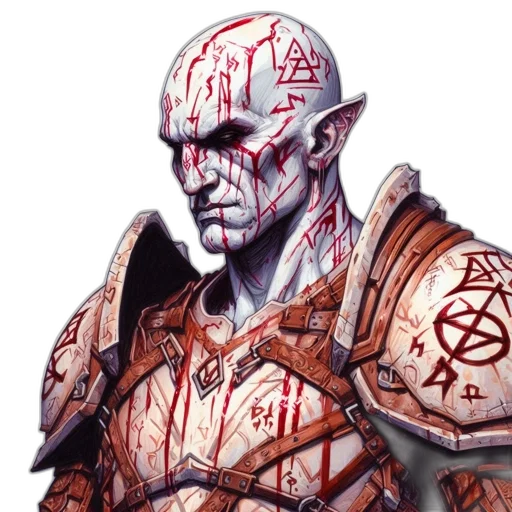 face, staff, concept art, fantasy art transparent PNG cut-out