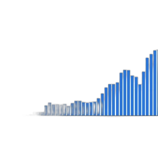 bar, chart, showing, number transparent PNG cut-out