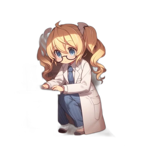 staff, hair, weapon, jacket transparent PNG cut-out