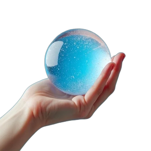 3d render, photorealistic, outer space, hand transparent PNG cut-out