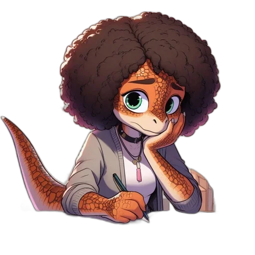dragon, staff, creature, animal transparent PNG cut-out