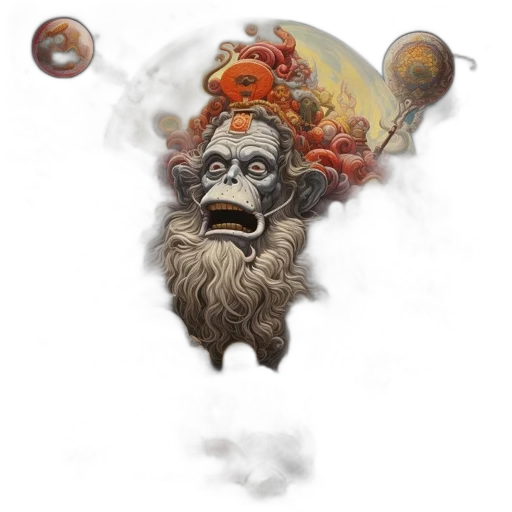 mask, face, creature, crown transparent PNG cut-out