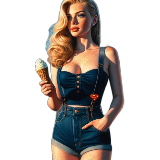 dress, comic book art, concept art, cartoon transparent PNG cut-out