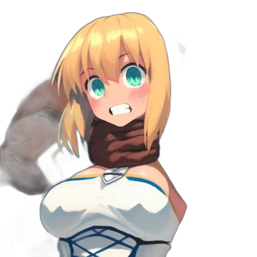 robot, dress, staff, weapon transparent PNG cut-out