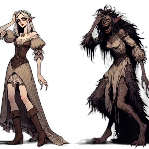 concept art, fantasy art, comic book art, pixel art transparent PNG cut-out