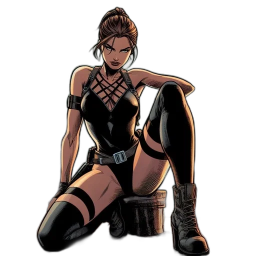 comic book art, concept art, cartoon, pixel art transparent PNG cut-out