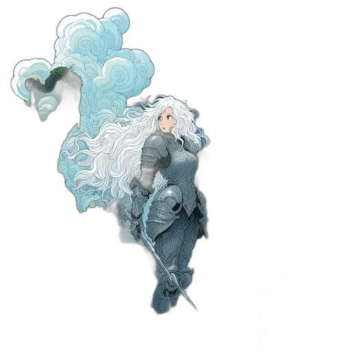 jacket, dragon, dress, concept art transparent PNG cut-out