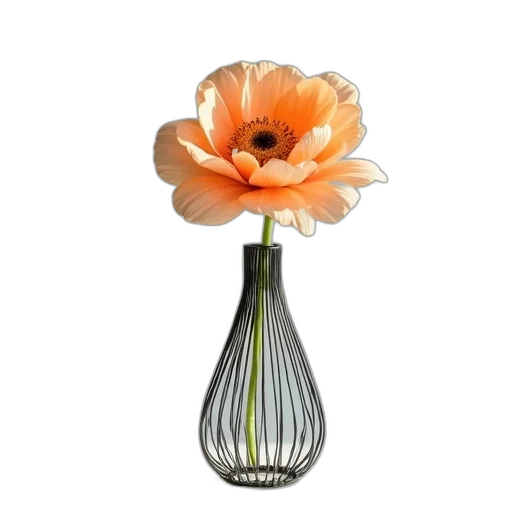flower, crown, jewelry, 3d render transparent PNG cut-out