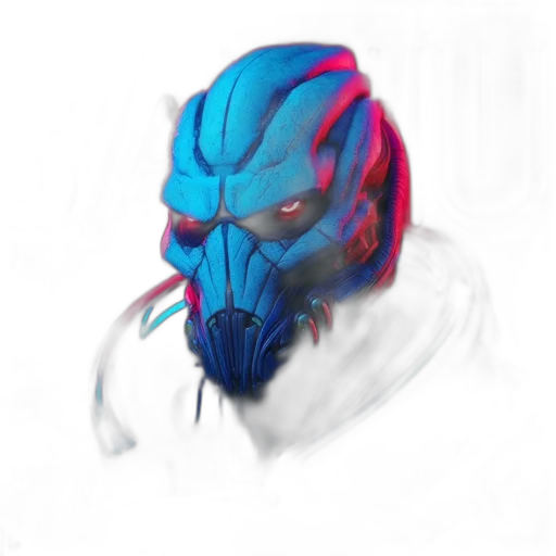 mask, face, robot, creature transparent PNG cut-out