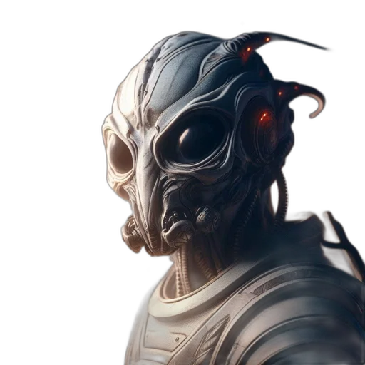mask, robot, face, creature transparent PNG cut-out
