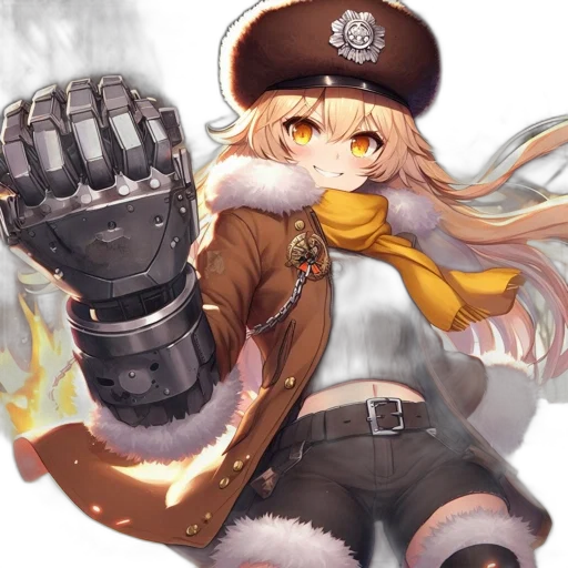 weapon, staff, jacket, hat transparent PNG cut-out