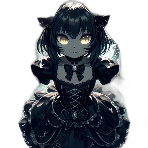 mask, dress, staff, creature transparent PNG cut-out