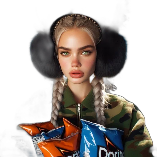 food, jacket, face, creature transparent PNG cut-out