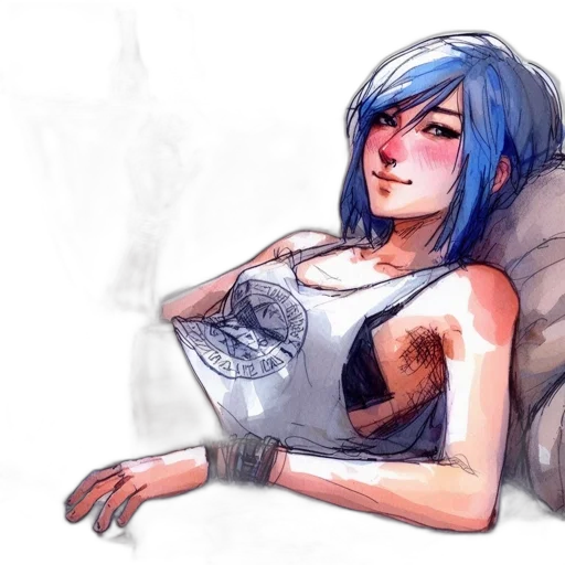 robot, dress, watercolor, concept art transparent PNG cut-out