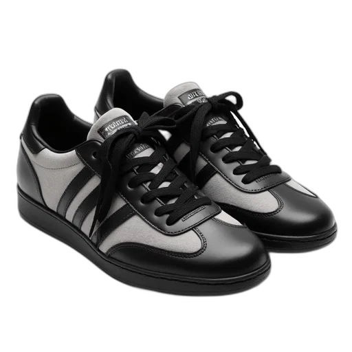 shoes, 3d render, photorealistic, monochrome transparent PNG cut-out
