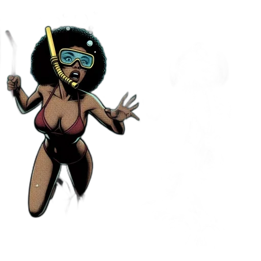 comic book art, concept art, cartoon, fantasy art transparent PNG cut-out