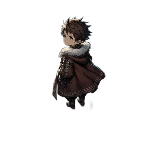 staff, creature, jacket, weapon transparent PNG cut-out