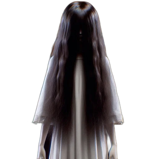 hair, dress, crown, staff transparent PNG cut-out