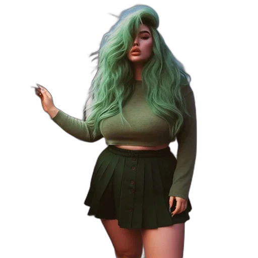 dress, creature, jacket, 3d render transparent PNG cut-out