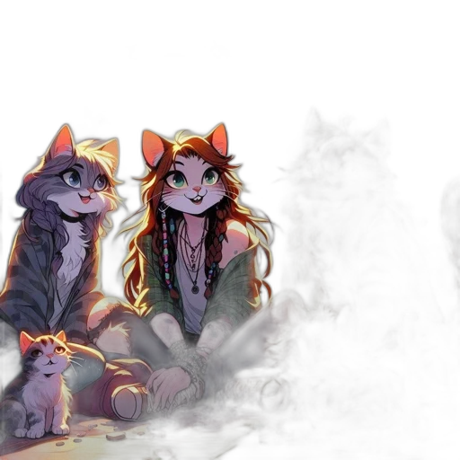 concept art, watercolor, fantasy art, pixel art transparent PNG cut-out