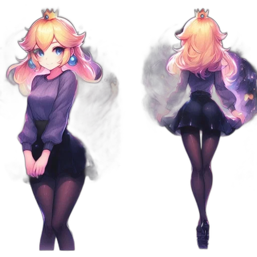 dress, creature, staff, jacket transparent PNG cut-out