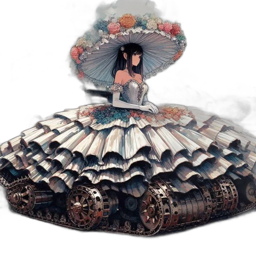 dress, car, weapon, robot transparent PNG cut-out