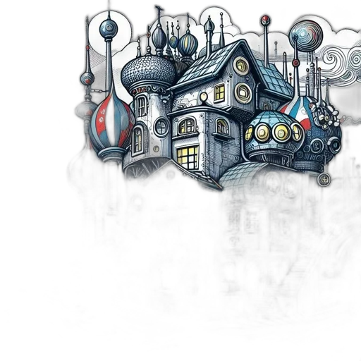 building, robot, furniture, concept art transparent PNG cut-out