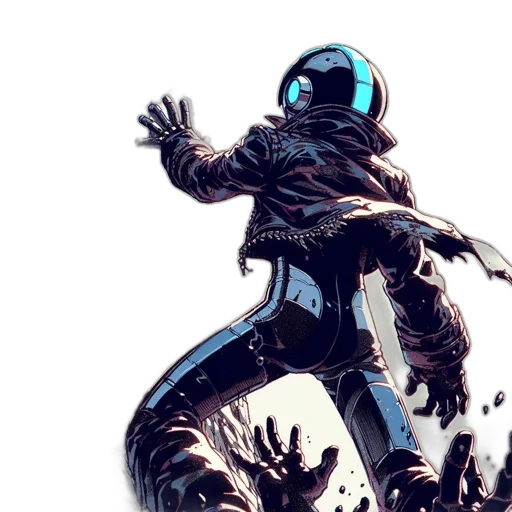 robot, creature, comic book art, concept art transparent PNG cut-out