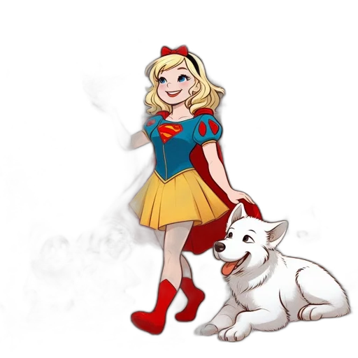 dress, animal, staff, cartoon transparent PNG cut-out