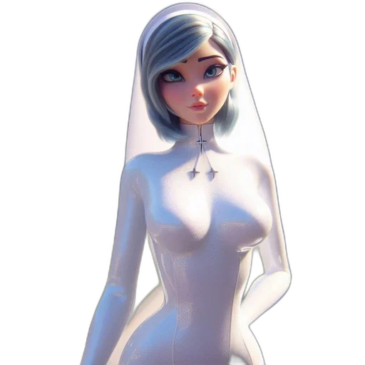 dress, robot, jewelry, face transparent PNG cut-out