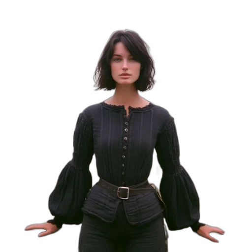 jacket, dress, staff, robot transparent PNG cut-out