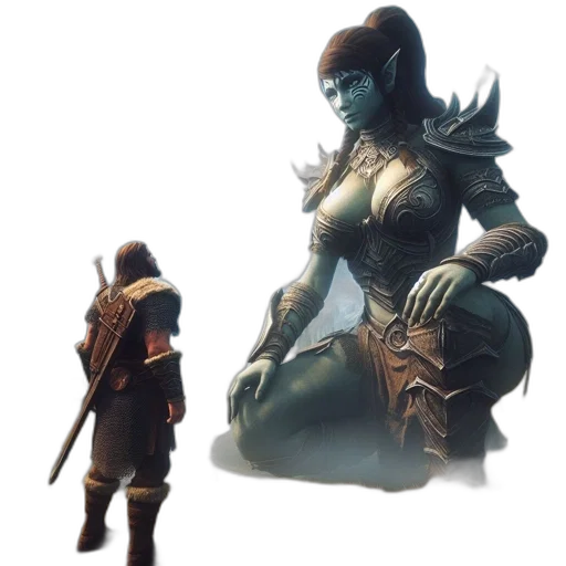 staff, concept art, fantasy art, 3d render transparent PNG cut-out