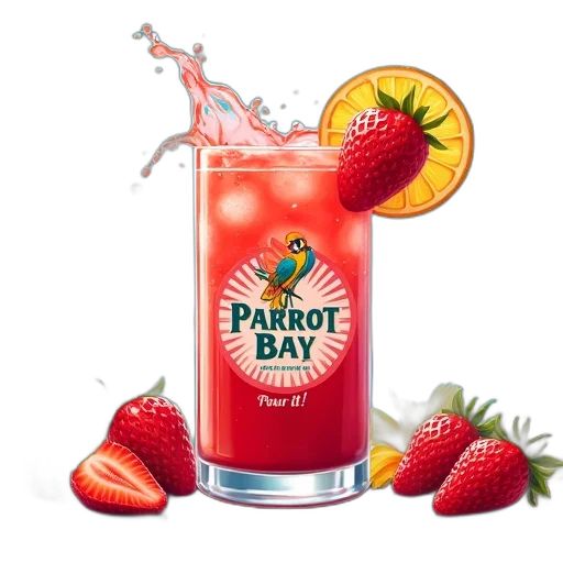 colorful, illustration, strawberry, margarita transparent PNG cut-out
