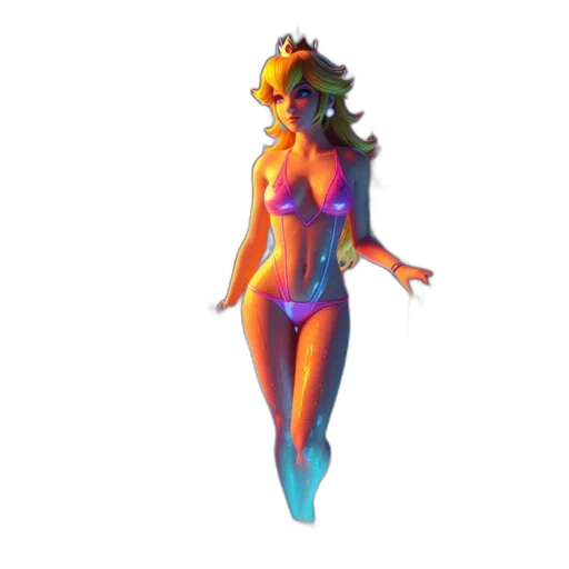 dress, crown, jewelry, staff transparent PNG cut-out