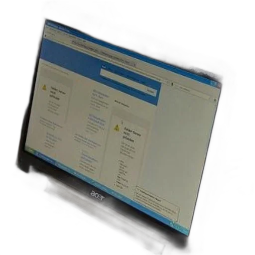 staff, laptop, displaying, warning transparent PNG cut-out