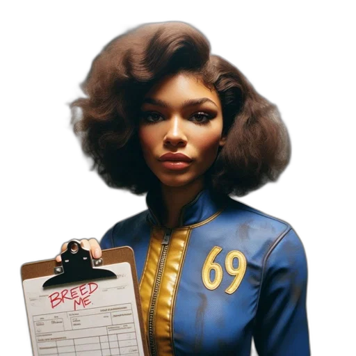hair, jacket, staff, concept art transparent PNG cut-out