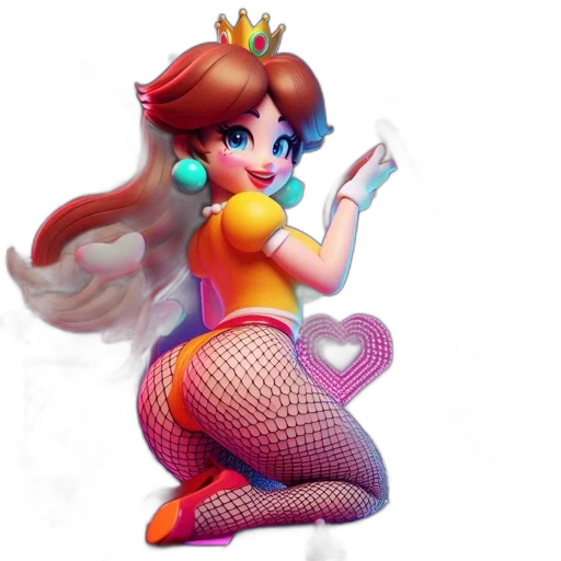 dress, crown, 3d render, concept art transparent PNG cut-out