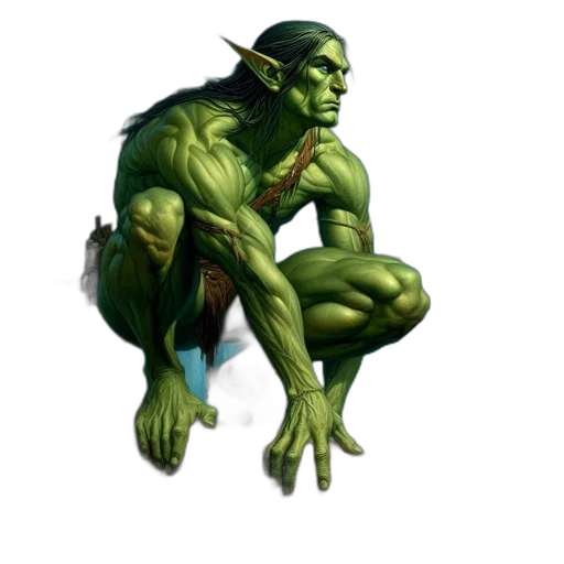 creature, staff, concept art, fantasy art transparent PNG cut-out