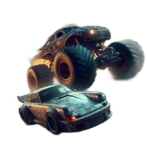 car, weapon, robot, shoes transparent PNG cut-out
