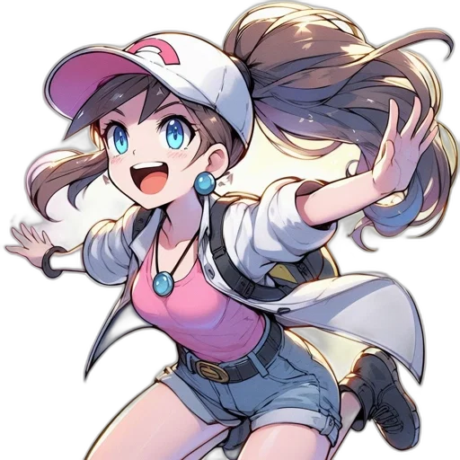 staff, hat, weapon, anime transparent PNG cut-out