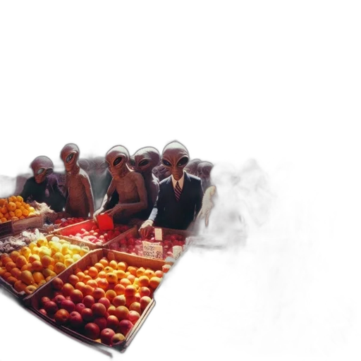 food, staff, 3d render, photorealistic transparent PNG cut-out